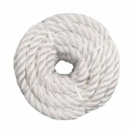 KOCH INDUSTRIES Rope, Nylon Twist White 1/2X50 5211635